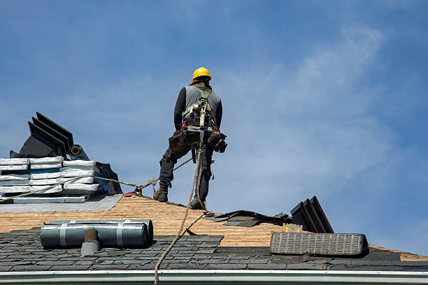Professional Flat Roof Repair technician working in Mize, MS